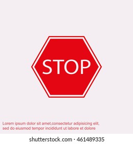 Stop sign. Traffic stop sign
