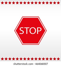 Stop sign. Traffic stop sign
