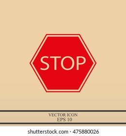 Stop sign. Traffic stop sign