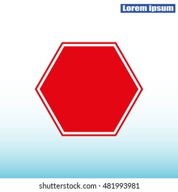 Stop sign. Traffic stop sign