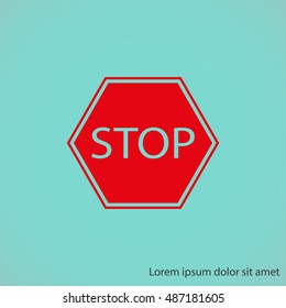 Stop sign. Traffic stop sign