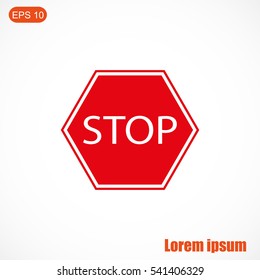 Stop sign. Traffic stop sign