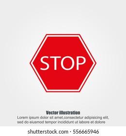 Stop sign. Traffic stop sign