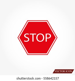 Stop sign. Traffic stop sign