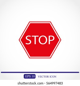 Stop sign. Traffic stop sign