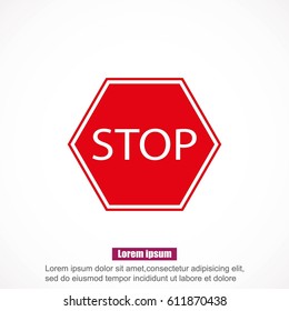 Stop sign. Traffic stop sign