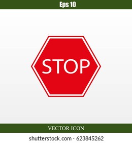 Stop sign. Traffic stop sign