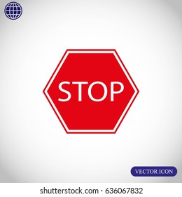 Stop sign. Traffic stop sign