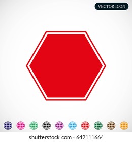 Stop sign. Traffic stop sign