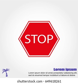 Stop sign. Traffic stop sign