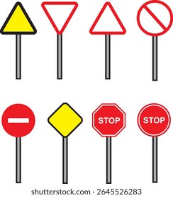 Stop sign used for on the road