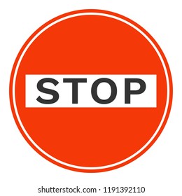 Stop Sign Vector Icon Stock Vector (Royalty Free) 1191392110 | Shutterstock