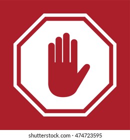 Stop sign , Vector illustration