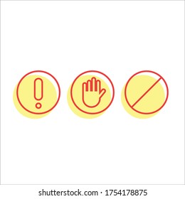 Vektorgrafik-Design mit Stoppzeichen