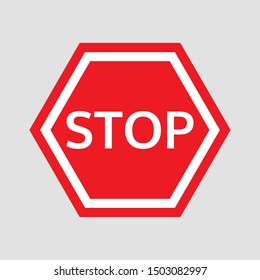 Stop sign Vector illustration - eps 10 Vector