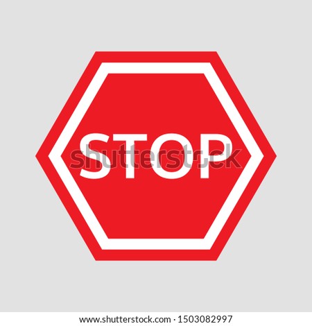 Stop sign Vector illustration - eps 10 Vector