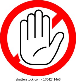 Stop sign vector illustration on a white background
