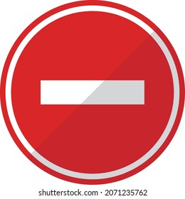 Stop sign - Vector illustration. It is a simple.
