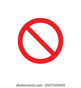 Stop Sign Vector Line Icon illustration.
