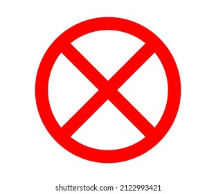 Stoppen Sie das Vektorsymbol. Sicherheit und Verkehrswarnung. Sicherheitszeichen für Transportgesetze.