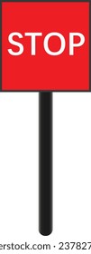 Stop sign vector used for graphics