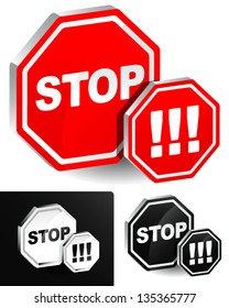 Stop sign vectors