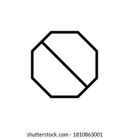 Stop, signal, traffic vector icon