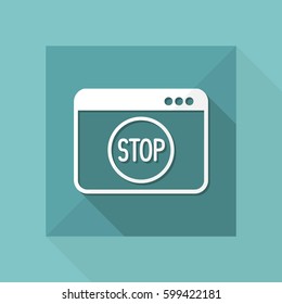 Stop signal - Vector icon for computer website or application