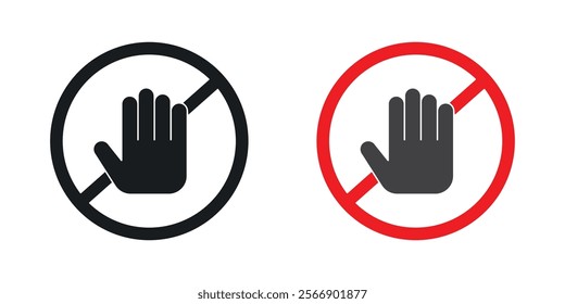Stop signs set in black and colored