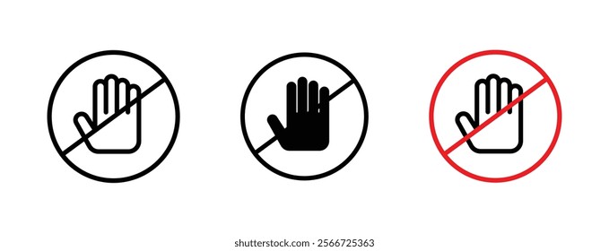 Stop signs vector collection pack