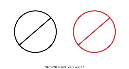 Stop signs vectors set in black and red colors on white background. icons set vectors on white background.