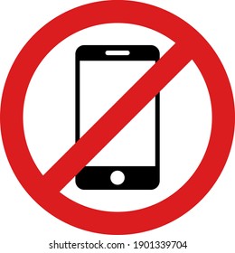 Stop Smartphone Icon Flat Style Isolated Stock Vector (Royalty Free ...