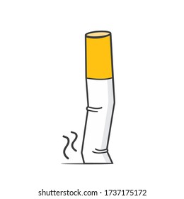 Stop Smoking Cigarette butt icon