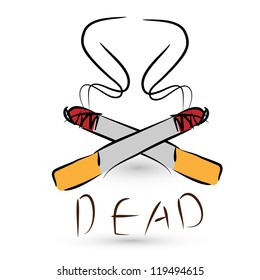 stop smoking concept,  danger of cigarettes