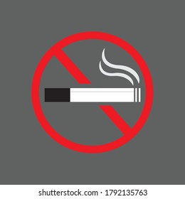 Stop smoking icon. vector graphics designs 