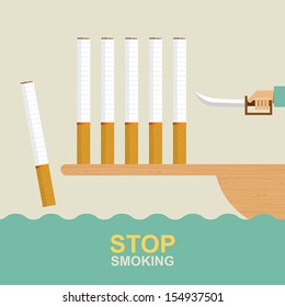 Stop smoking, Idea concept