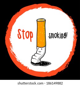 Stop smoking illustration