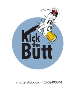 Hör auf zu rauchen. Kick den Knopf