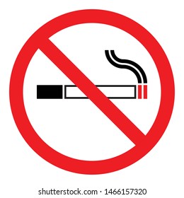 Stop Smoking Logo No Smoking Sign Symbol, Black White Cigarette