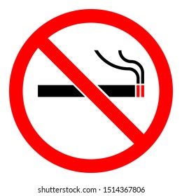 stop smoking no smoking forbidden sign symbol logo cigarettes black no filter