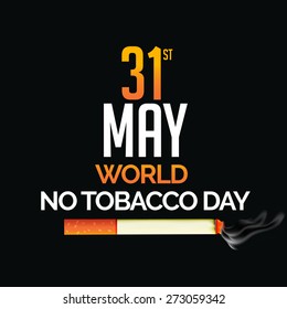 Stop Smoking and No Smoking Poster For World No Tobacco Day