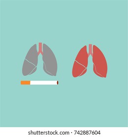 Stop Smoking. Vector cartoon illustration