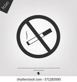 Stop smoking vector icon