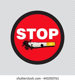 STOP SMOKING. Vector illustration.