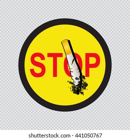 STOP SMOKING. Vector illustration.