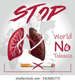 Stop Smoking. World no tobacco