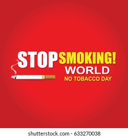 Stop Smoking. World No Tobacco Day 