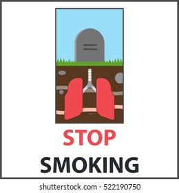 Stop smoking.grave, lung