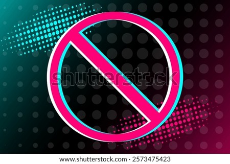 Stop Social media. Ban social media. Vector illustration. EPS10