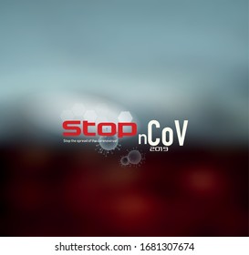 Stop the spread of the coronavirus! Infographics, image illustration COV 2019